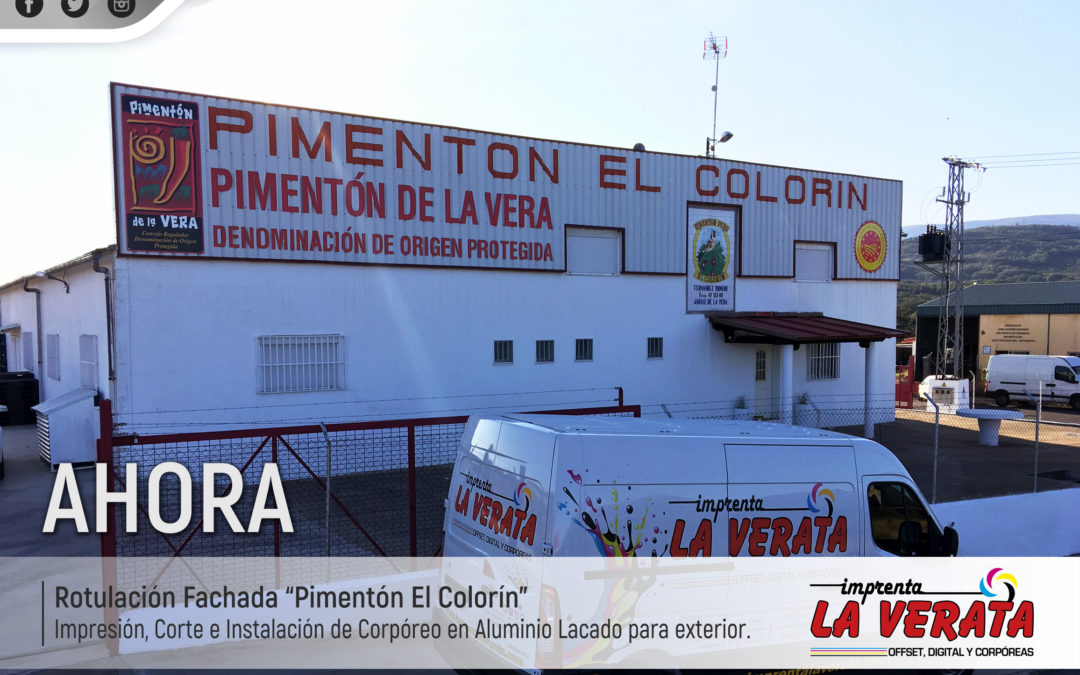 Pimentón El Colorín renueva la imagen de su fachada