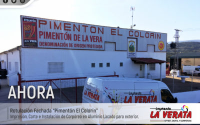Pimentón El Colorín renueva la imagen de su fachada